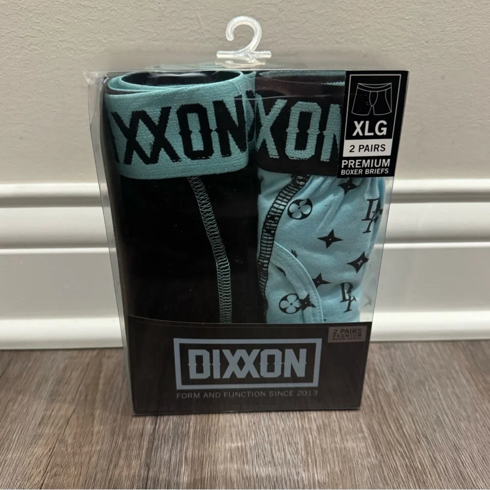 DIXXON Premium Boxer Briefs in Blue Black Print
